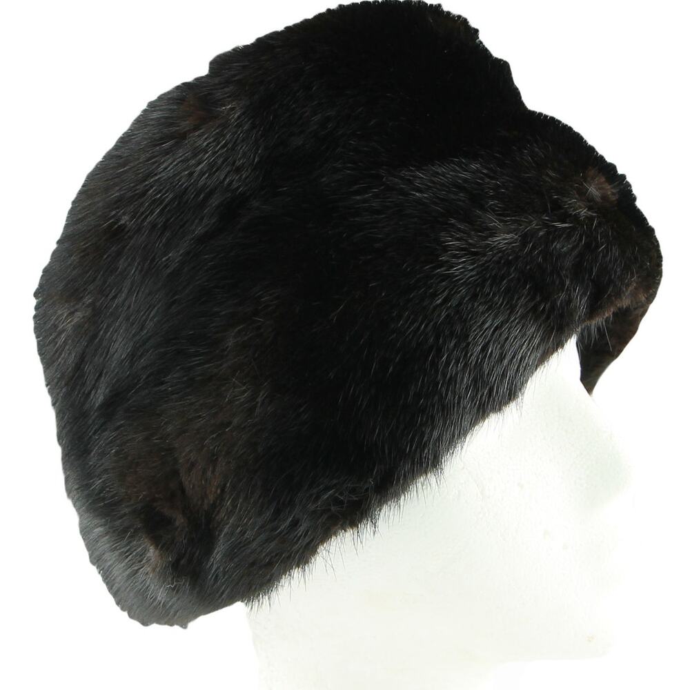 Vintage Miss Allegra Brown Mink Fur Hat, Elegant, Classic